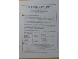 1931/32, CIDNA airmail post labels ‘PAR AVION’, two different booklets, one large size turkish-french bilingual, punched and 